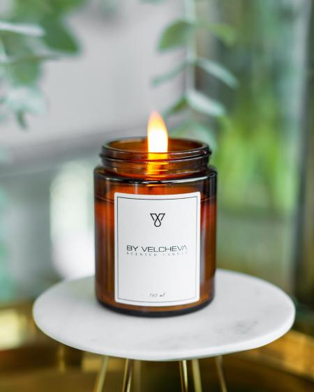 SALTED CARAMEL - Luksusowa świeca zapachowa By Velcheva