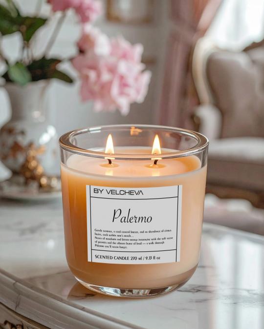 PALERMO - Luksusowa świeca Limited Edition By Velcheva