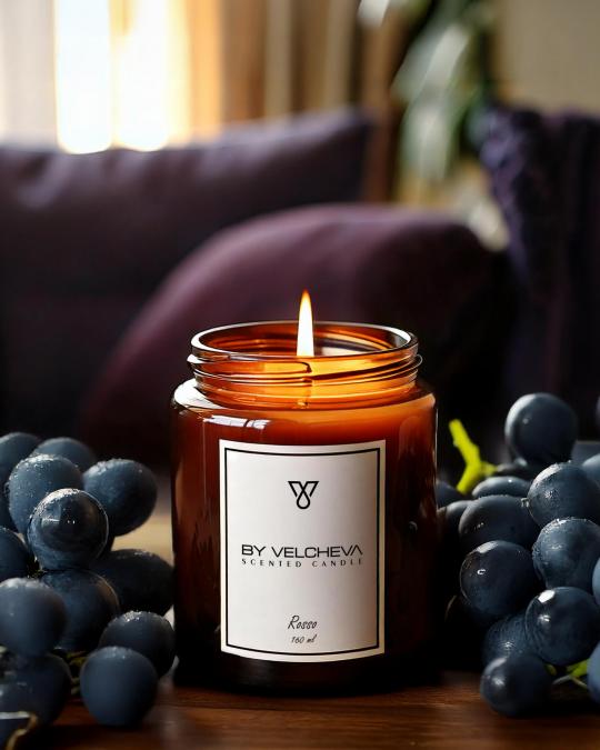 ROSSO - Luksusowa świeca zapachowa By Velcheva