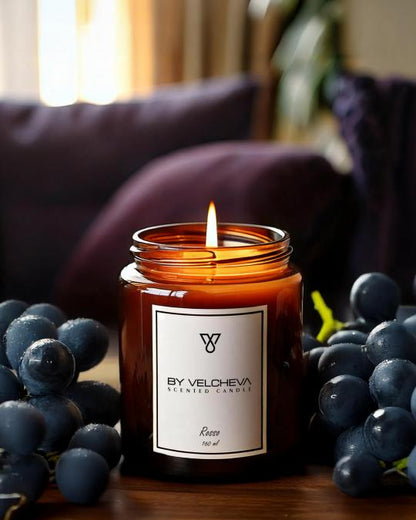 ROSSO - Luksusowa świeca zapachowa By Velcheva