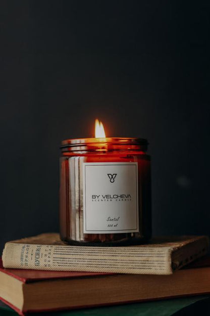 SANTAL - Luksusowa świeca zapachowa By Velcheva