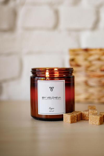 SUGAR - Luksusowa świeca zapachowa By Velcheva